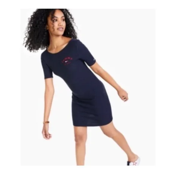 mini black bodycon dress for women Green Bodycon Dress Rib Knit Collared Midi main image 1